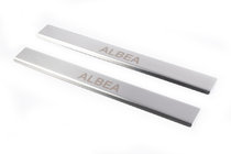 Fiat Albea 2002–2012 Carmos instaplijsten (2 stuks, RVS) foto 1