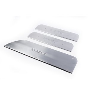 Carmos instaplijsten (3 stuks, RVS) Hyundai H200, H1, Starex 1998–2007 foto 1