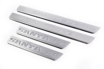 Hyundai Santa Fe 2 2006–2012 RVS instaplijsten Carmos V1 (set van 4) foto 1