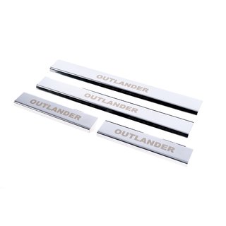 Carmos instaplijsten RVS (4 stuks) Mitsubishi Outlander 2006–2012 foto 1
