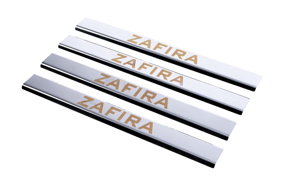 Opel Zafira A 1998–2005 Carmos V1 instaplijsten (4 stuks, RVS) Image