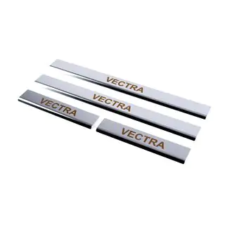 Carmos dorpellijsten (set 4 stuks, RVS)