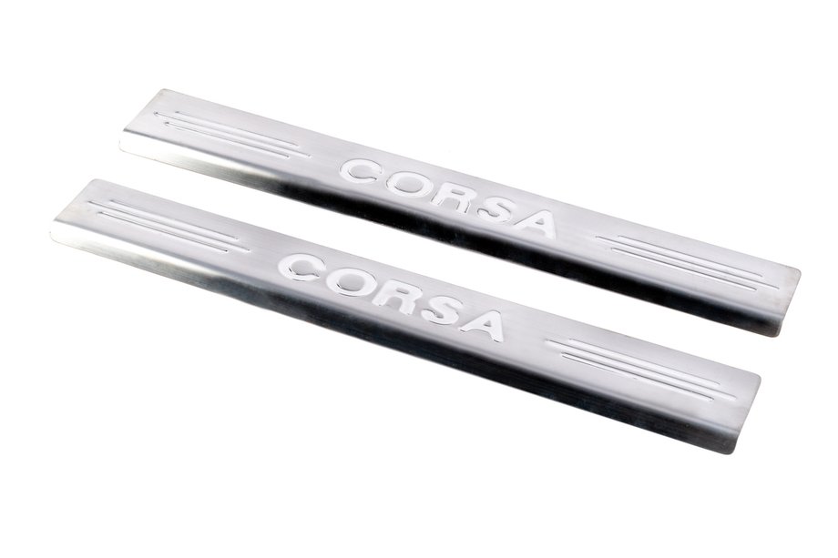 Opel Corsa C 2000–2006 RVS instaplijsten Carmos V2 (2 stuks) Image
