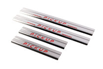 Nissan NP300 1999–2015 Carmos V1 RVS instaplijsten (set 4 stuks) foto 1
