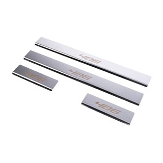 Carmos instaplijsten RVS (4 stuks) Peugeot 406 1995–2004 foto 1