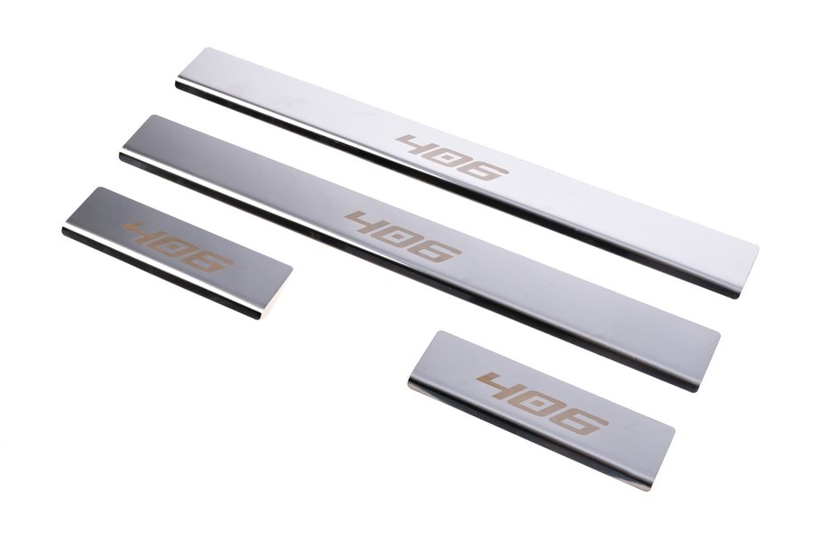 Peugeot 406 1995–2004 Carmos instaplijsten RVS (4 stuks) Image