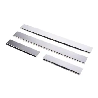 Carmos dorpellijsten (set 4 stuks, RVS)