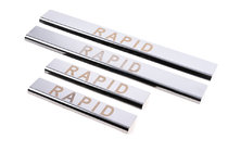 Skoda Rapid 2012–2019 Carmos V1 RVS instaplijsten (set 4 stuks) foto 1