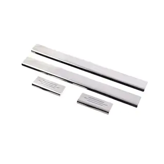 Carmos dorpellijsten (set 4 stuks, RVS)