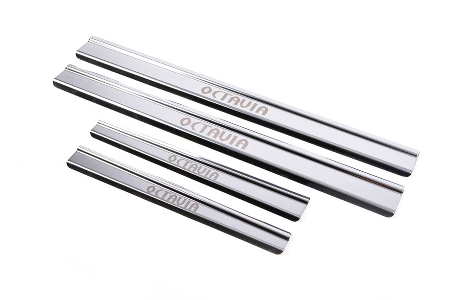 Skoda Octavia I Tour A4 1996–2010 Carmos dorpellijsten (set 4 stuks, RVS) Image