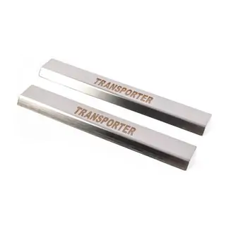 Carmos V1 instaplijsten (2 stuks, RVS) Volkswagen T5 Transporter 2003–2010 foto 1