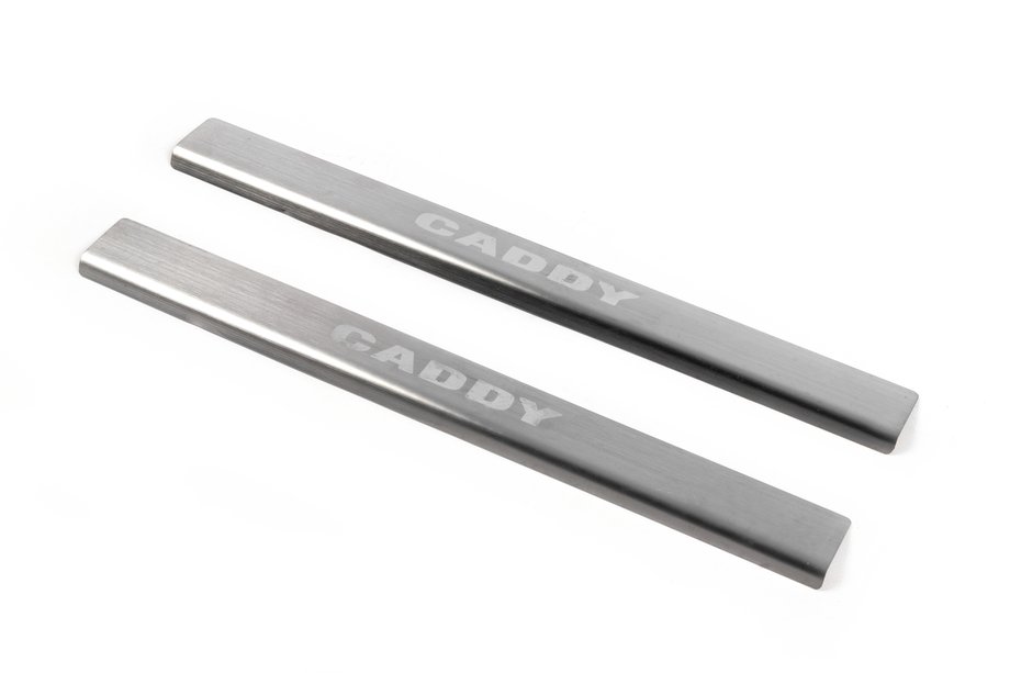 Volkswagen Caddy 2004–2010 Laser instaplijsten (set 2 stuks, RVS) Image
