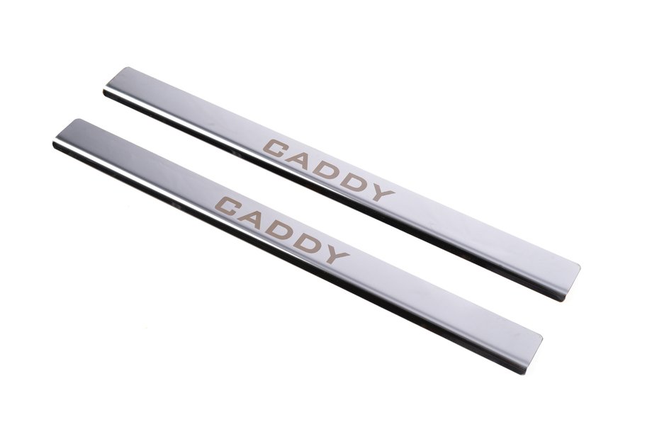 Volkswagen Caddy 2004–2010 Carmos V1 RVS instaplijsten (2 stuks) Image