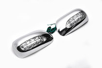 Toyota Corolla 2002–2007 Chromen spiegelkappen voor LED (2002-2005, 2 stuks, kunststof) foto 2
