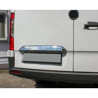 Chromen sierlijst boven de kentekenplaat (RVS) foto 1