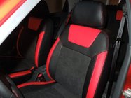 Daewoo Lanos 1998–2017 Pasvorm stoelhoezen Brothers Leather Style foto 1