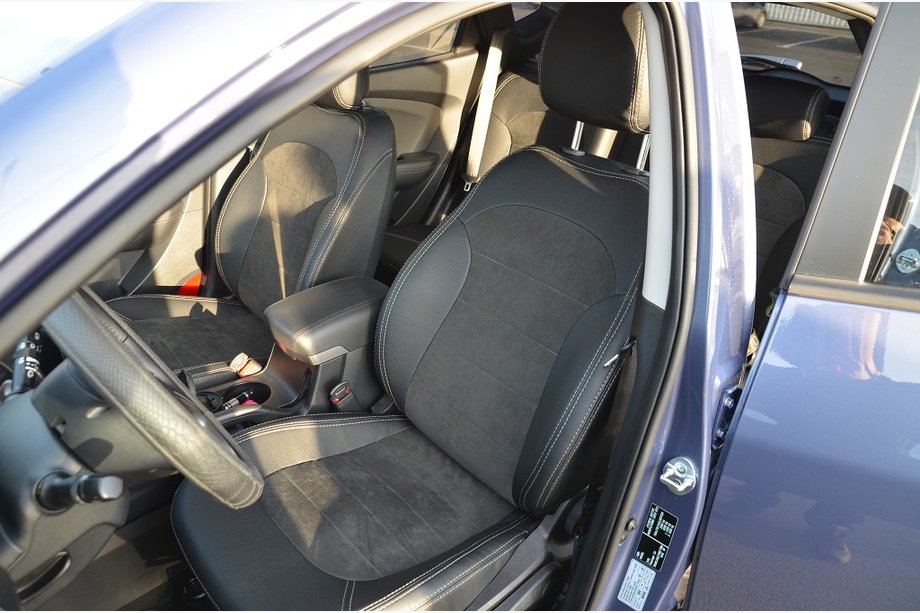 Hyundai IX-35 2010–2015 SoyuzAuto stoelhoezen in leatherlook Image