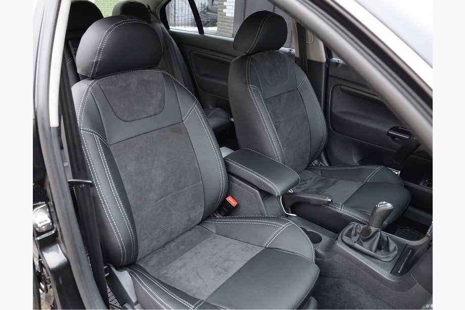 Skoda Superb 2001–2009 SoyuzAuto stoelhoezen in leatherlook Image