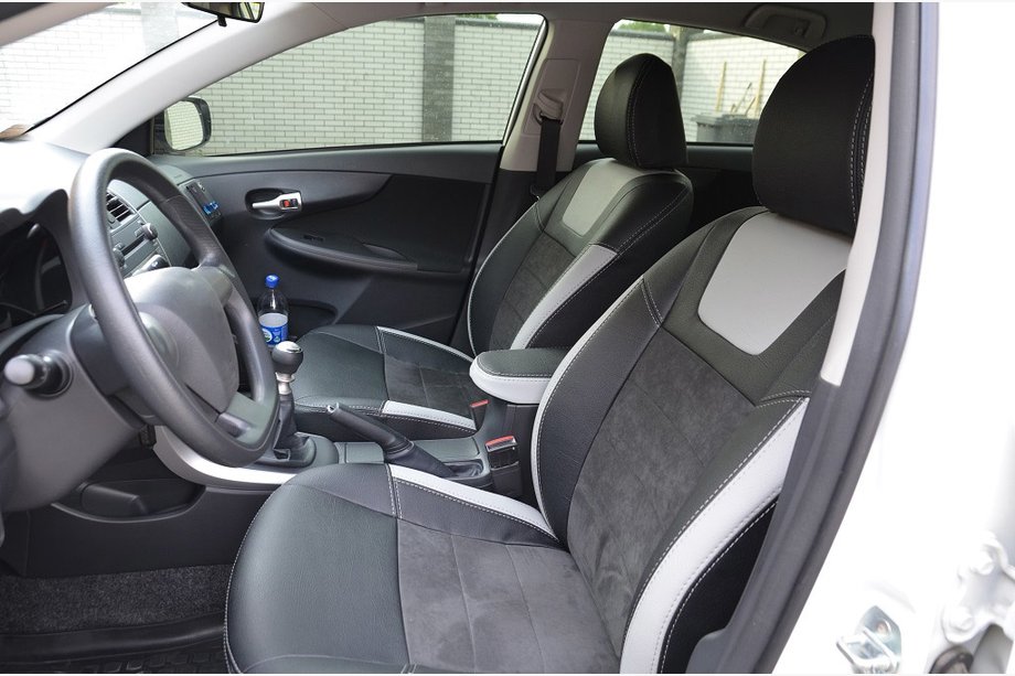 Toyota Corolla 2007–2013 Originele stoelhoezen SoyuzAuto Leather style Image
