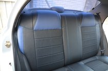 Daewoo Lanos 1998–2017 Pasvorm stoelhoezen Brothers Leather Style foto 3