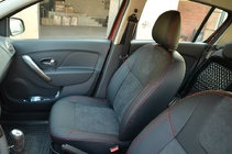 Renault Sandero 2013–2022 Autostoelhoezen SoyuzAuto Leather Style foto 2
