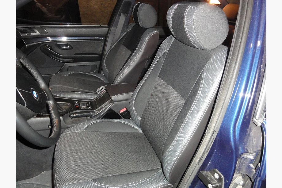 BMW 5 Serie E39 1996–2003 Autostoelhoezen (kunstleer↗stof, Premium) Image