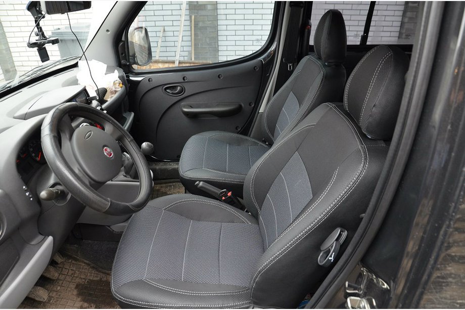 Fiat Doblo I 2001–2005 NIEUW!!! Originele SoyuzAuto Premium stoelhoezen (complete interieurset) Foto 7