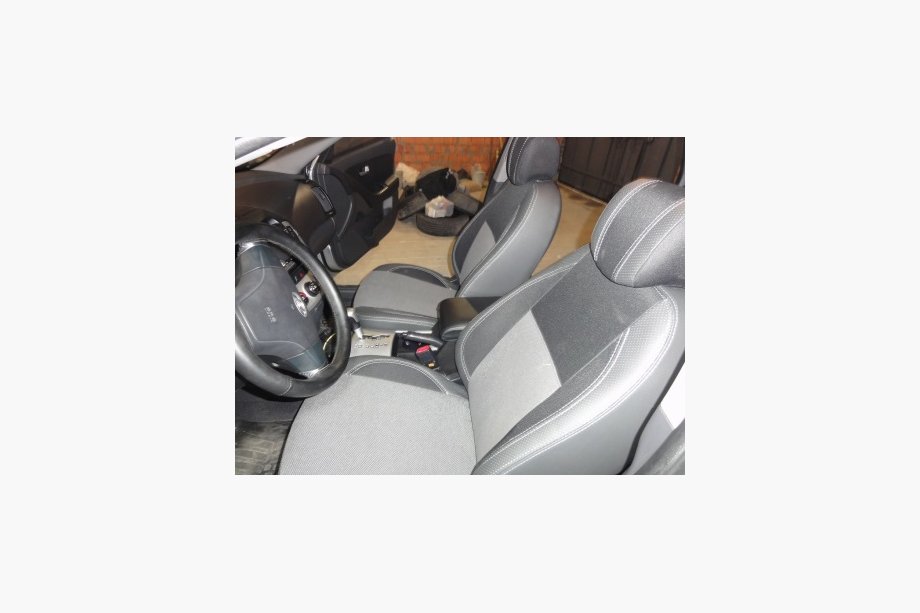 Hyundai Elantra (HD) 2006–2011 Autostoelhoezen van eco-leer Brothers Premium Image