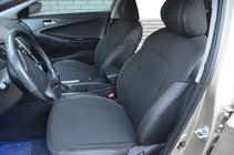 Hyundai Sonata YF 2010–2014 Autostoelhoezen SoyuzAuto Premium van kunstleer foto 1