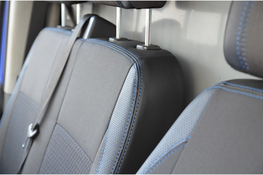 Mercedes Vito W639 2004–2014 Autostoelhoezen (kunstleer↗stof, Premium) 1+2, stoelen voor rechtsgestuurde uitvoering Foto 5