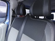 Nissan Primastar 2002–2014 Autostoelhoezen (kunstleer en stof, Premium) Voorstoelen 2+1 foto 5