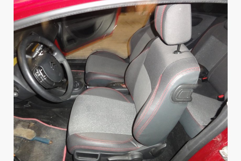 Citroen C-4 2004–2010 Autostoelhoezen SoyuzAuto Premium van kunstleer Image