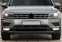 Volkswagen Tiguan 2016–2023 RVS beschermlijst voor voorbumper 2016-2020 foto 1