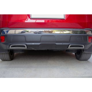 Achterbumper omlijsting (2 stuks, RVS)