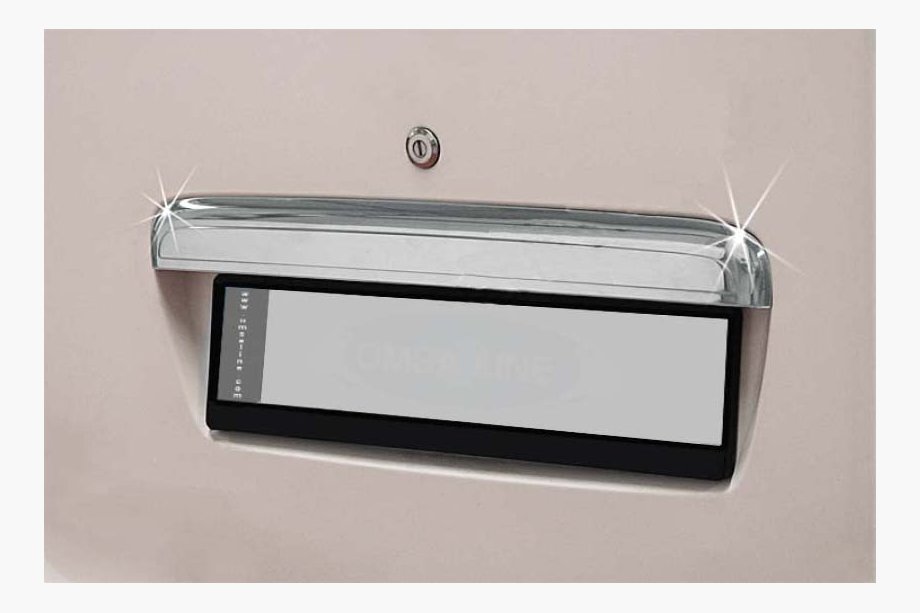 Chery Taxim 2007–2011 RVS sierstrip boven kentekenplaat Image