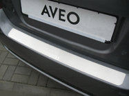 Chevrolet Aveo T250 2005–2011 Nataniko RVS achterbumper beschermlijst Sedan - 4-deurs foto 1