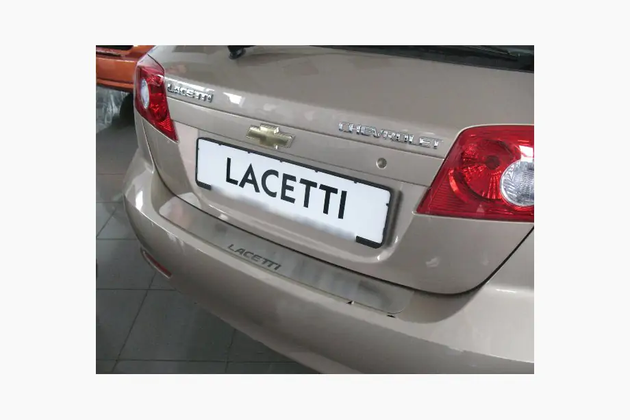 Chevrolet Lacetti 2003–2024 Achterbumperbeschermer Natanika (RVS) Foto 1