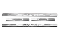 Chevrolet Aveo T200 2002–2008 Carmos instaplijsten (4 stuks, RVS) foto 1