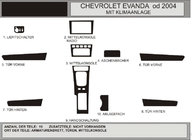 Chevrolet Evanda 2000–2006 Dashboard sierlijsten (Hartman) Blauw foto 1