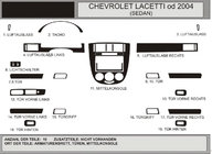 Chevrolet Lacetti 2003–2024 Dashboard sierlijsten Sedan (Hartman) Rood foto 1
