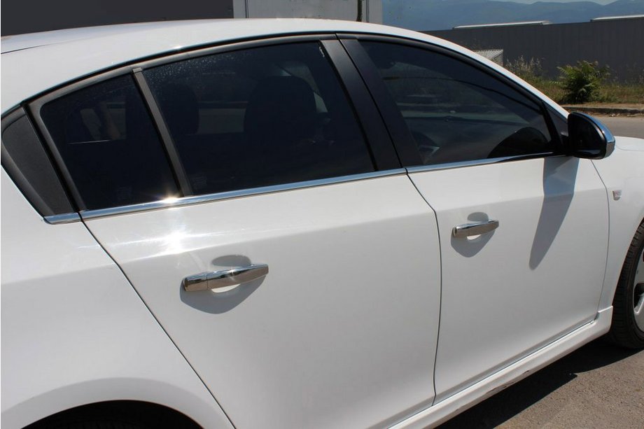 Chevrolet Cruze 2009–2015 Ruitlijsten (RVS) HB, Carmos - Turks staal Image