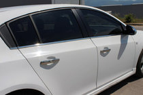 Chevrolet Cruze 2009–2015 Ruitlijsten (RVS) HB, Carmos - Turks staal foto 1