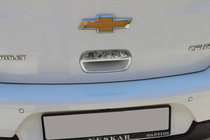 Chevrolet Cruze 2009–2015 Afdekking voor kofferbakgreep (voor HB-versie, RVS) foto 1