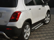 Chevrolet Trax 2012–2023 Side steps Allmond Grey (2 stuks, aluminium) foto 3