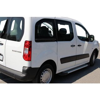 Line side steps (set van 2, aluminium) Citroen Berlingo 2008–2018 foto 3