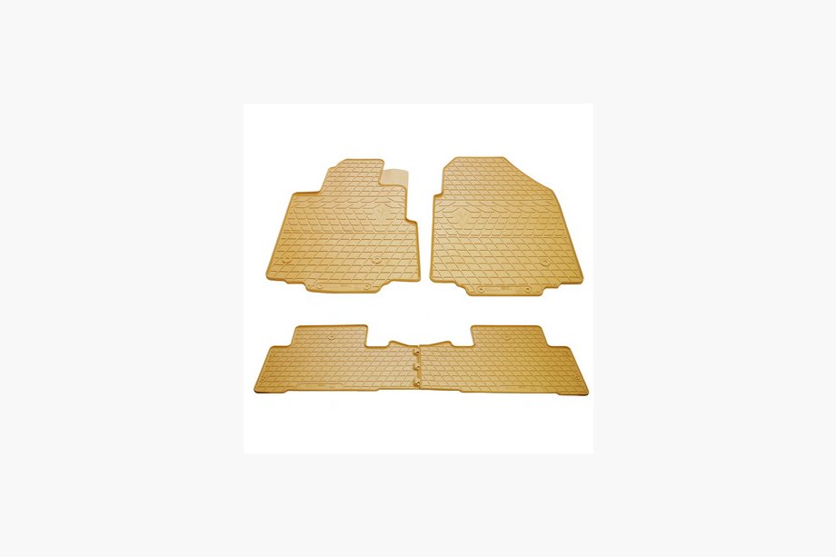 Honda Pilot 2008–2015 Beige automatten (4 stuks, Stingray Premium) Image