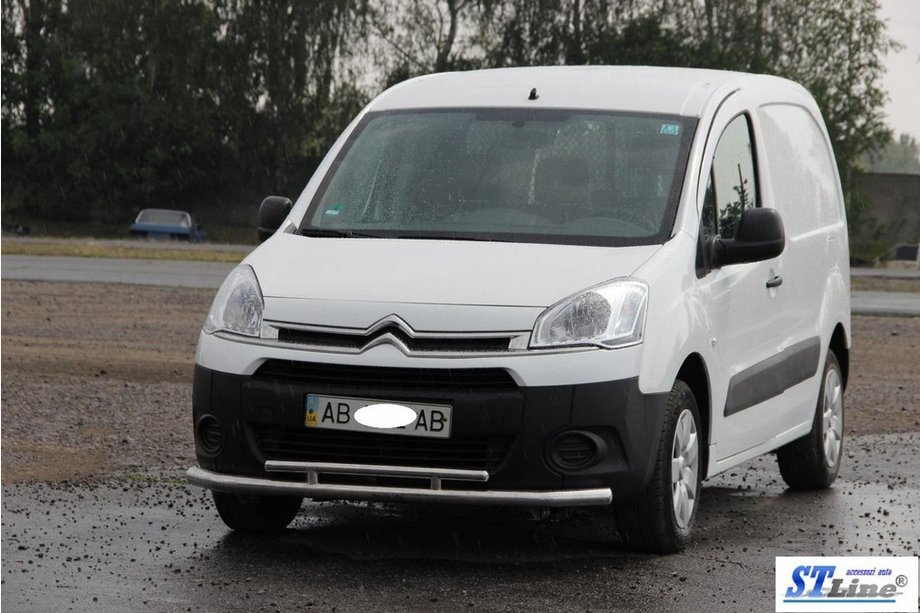 Peugeot Partner Tepee 2008–2018 Voorbeschermbeugel ST016 (RVS) 60/42 mm Foto 2