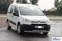 Citroen Berlingo 2008–2018 Voorbeschermbeugel ST016 (RVS) 51/42 mm foto 3