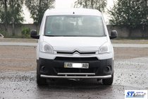 Citroen Berlingo 2008–2018 Voorbeschermbeugel ST016 (RVS) 51/42 mm foto 4