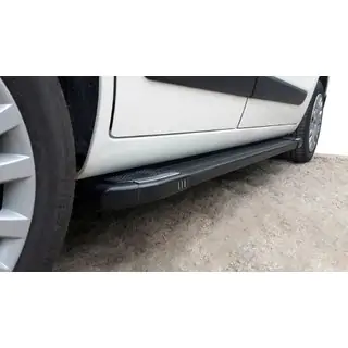 Side steps Rainbow Black (set 2 st., aluminium profiel) Fiat Fiorino/Qubo 2008–2024 foto 2